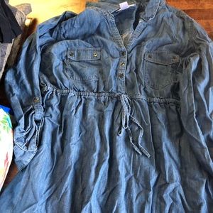 Denim 3/4 sleeve top